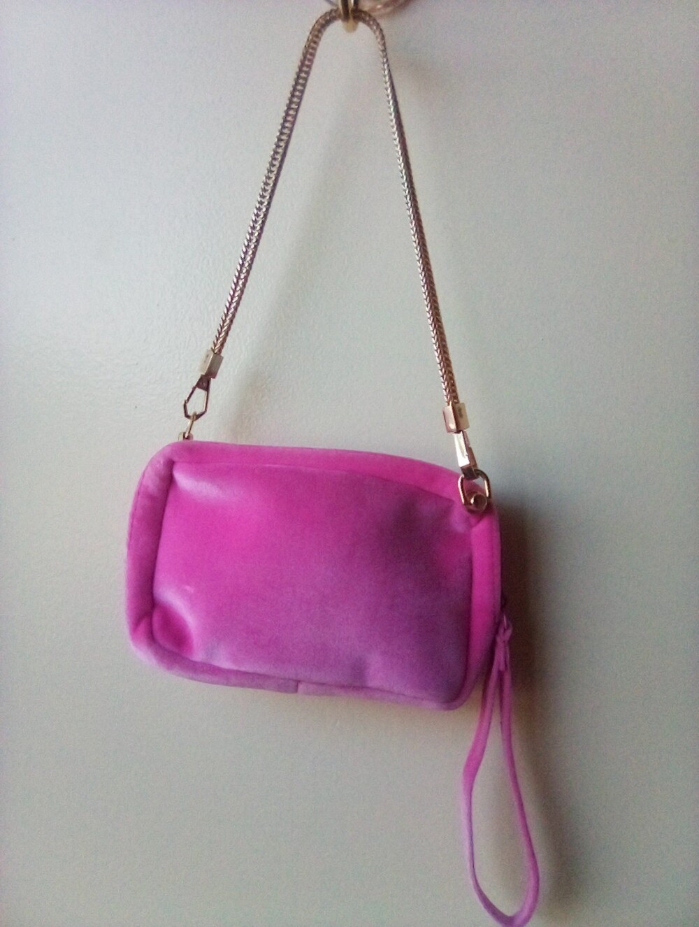 Valentino Pink Suede Monogram Shoulder Bag - Picture 10 of 11